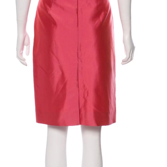 Pink Douglas Hannant knee-length pencil skirt. Size: L | US 10 - Picture 3 of 4